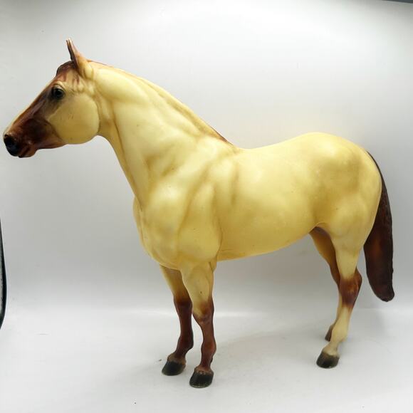 Breyer Quarter Horse ROUGH ‘N READY #885 Dun Adios Vintage Made in USA - Picture 1 of 8